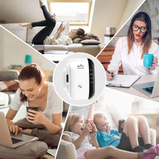 MD-goods WiFi Versterker Stopcontact Zwart