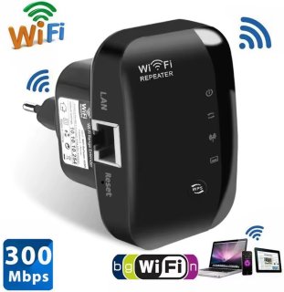 MoTronics DN229BK Mini Wifi Repeater Zwart