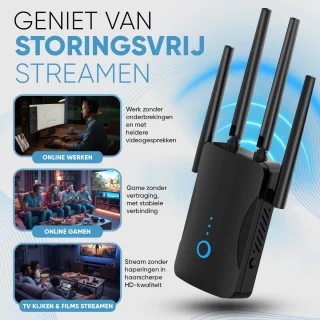 Muring WiFi Versterker met stopcontact