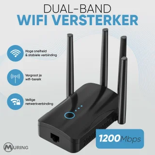 Muring WiFi Versterker met stopcontact