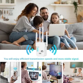 Namajunas WiFi Repeater 1200 Mbps - Wit