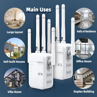 Net Booster Netboost Pro WiFi Extender 2024 Dual Band 1200Mbps
