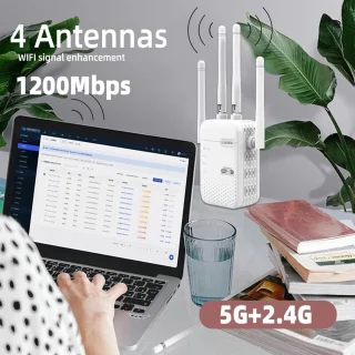 Net Booster Netboost Pro WiFi Extender 2024 Dual Band 1200Mbps