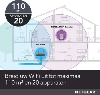Netgear Nighthawk EX6120 WiFi Versterker 1200 Mbps
