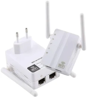 Netwerkrouter WiFi Repeater Wireless N 300 Mbps 2 Antennes