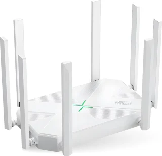 Phreeze 4K Dual Band Router 1200 Mbps Wit