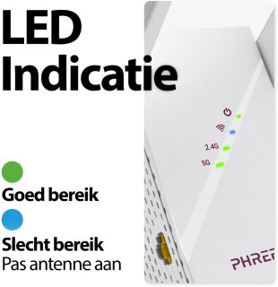 Phreeze AX1800 Wifi 6 Versterker Stopcontact