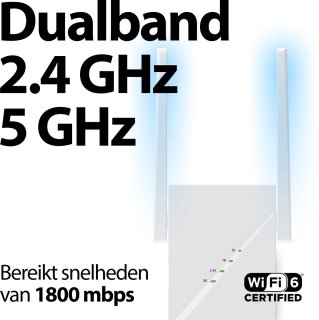 Phreeze AX1800 Wifi 6 Versterker Stopcontact