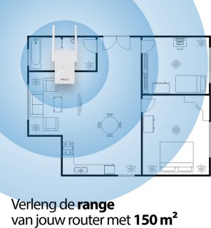 Phreeze AX1800 Wifi 6 Versterker Stopcontact