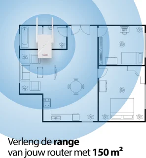 Phreeze AX1800 Wifi 6 Versterker Stopcontact