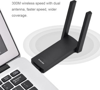 Pix-Link LV-UE02 USB Wi-Fi Extender Zwart