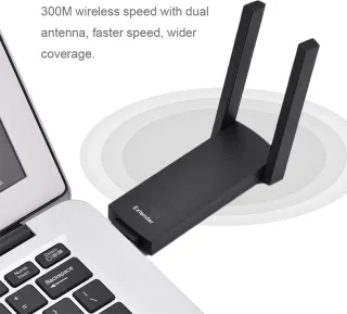 Pix-Link LV-UE02 USB Wi-Fi Extender Zwart