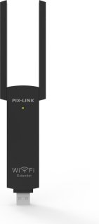 Pix-Link LV-UE02 USB Wi-Fi Extender Zwart