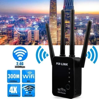 PIX-Link LV-WR16 WiFi Repeater 300Mbps 2.4GHz
