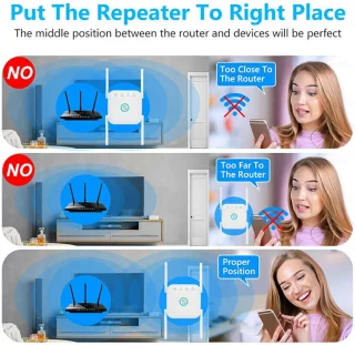 PIXLINK LV-WR24Q WiFi Repeater 2.4G Zwart