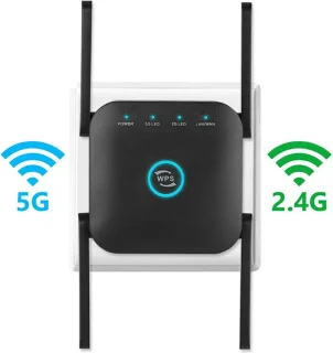 PIXLINK LV-WR24Q WiFi Repeater 2.4G Zwart