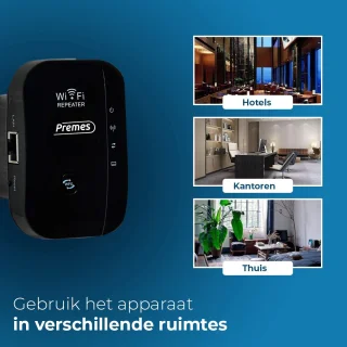 Premes Wifi Versterker Stopcontact 300 Mbps