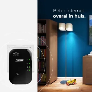 Premes Wifi Versterker Stopcontact 300 Mbps