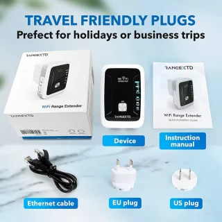 RANGEXTD WiFi Repeater 300 Mbps 2.4 GHz