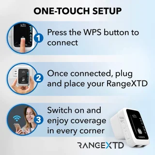 RANGEXTD WiFi Repeater 300 Mbps 2.4 GHz