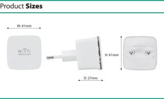 SecuFirst REP240 WiFi Repeater 300Mbps 2.4GHz Wit