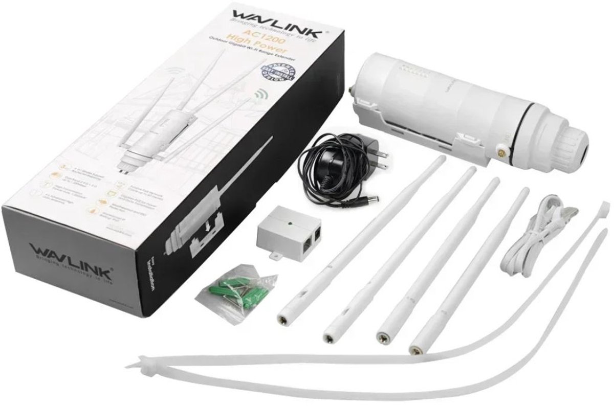Serolux Wifi versterker dual-band met antennes wit
