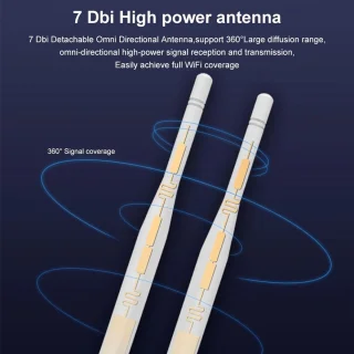 Serolux Wifi versterker dual-band met antennes wit