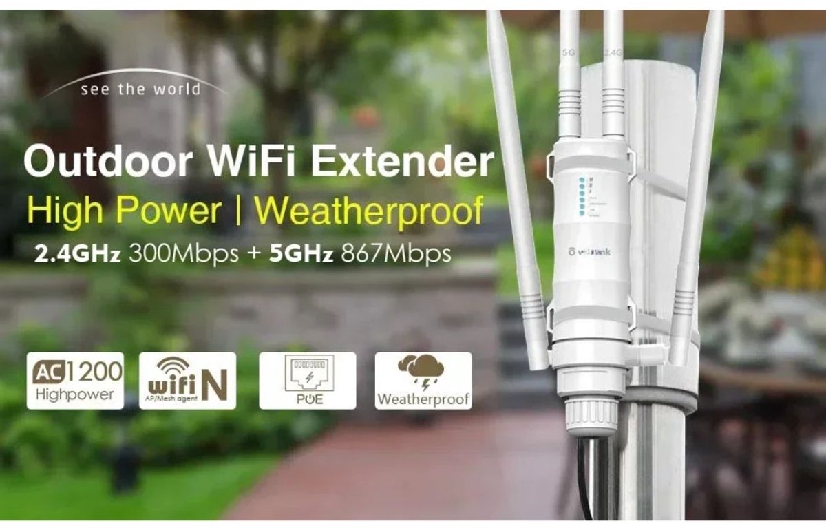 Serolux Wifi versterker dual-band met antennes wit