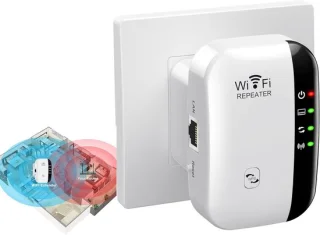 Super WiFi Booster 300Mbps WiFi Versterker Stopcontact Wit