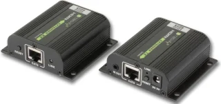 Techly IDATA EXT-E70POED HDMI transmitter & receiver Zwart