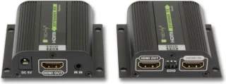Techly IDATA EXT-E70POED HDMI transmitter & receiver Zwart