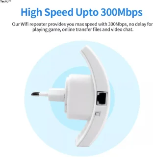 TechU Wifi Repeater 300 Mbps Wit