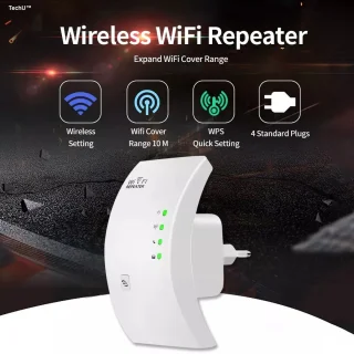 TechU Wifi Repeater 300 Mbps Wit