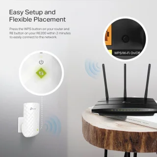 TP-Link RE200 WiFi Repeater 750 Mbps