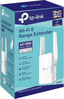 TP-Link RE605X WiFi 6 AX1800 Repeater Range Extender