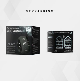 Trusted Goods Wifi Versterker 300Mbps 2.4 GHz Zwart