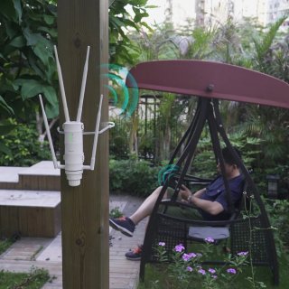 Tumex Wifi Versterker Dual Band 1200Mbps 4 Antennes Weerbestendig