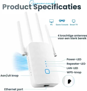Twenty4seven® WiFi Versterker Stopcontact