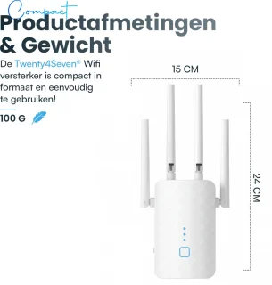 Twenty4seven® WiFi Versterker Stopcontact