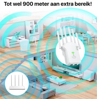 Ultra WiFi Repeater 2024 - WiFi Extender 1200 Mbps
