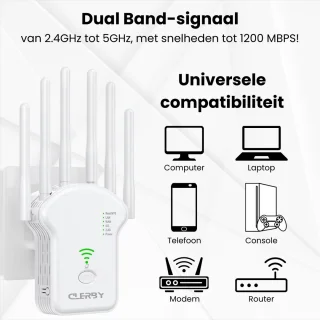 Ultra WiFi Versterker 1200 Mbps Dual Band 2024 Model
