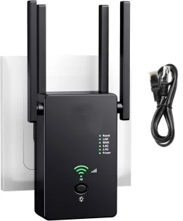 Universeel WiFi Repeater - Stopcontact - Zwart