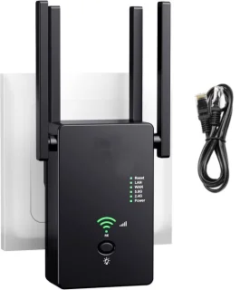 Universeel WiFi Repeater - Stopcontact - Zwart