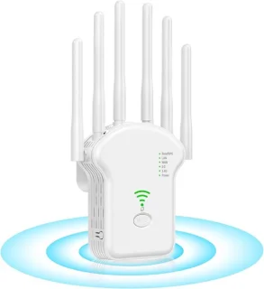 Universele AC1200 Dual-band WiFi-repeater met Ethernetpoort