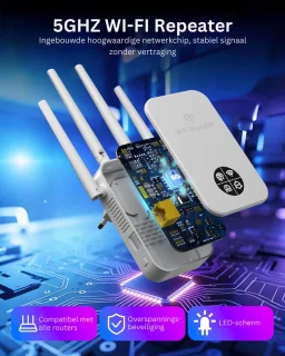 Wat vinden we goed aan de White-Label® Max WiFi Versterker Stopcontact