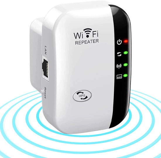 Compacte 300 Mbps stopcontact WiFi-extender: eenvoudig bereik vergroten