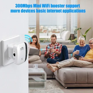WiFi-extender internetversterker met ethernetpoort wit