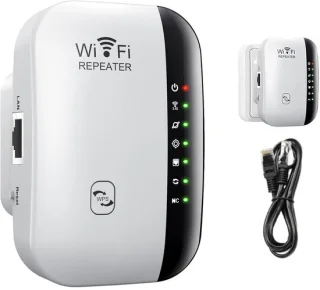 WiFi-extender internetversterker met ethernetpoort wit