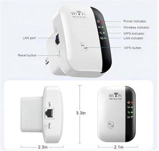 WiFi-extender met Ethernet-poort