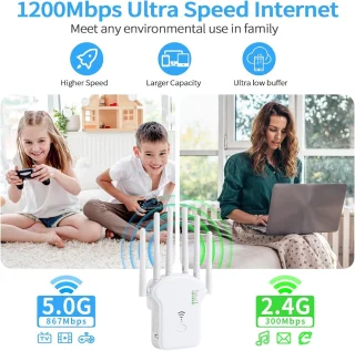 WiFi Repeater 1200 Mbps Dual Band